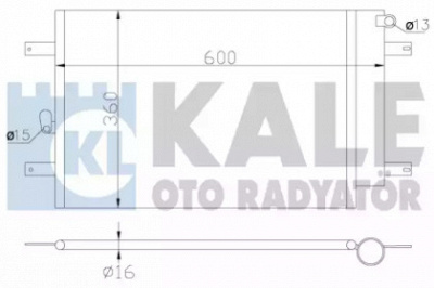 KALE OTO RADYATOR 375900 -  Конденсатор, кондиционер